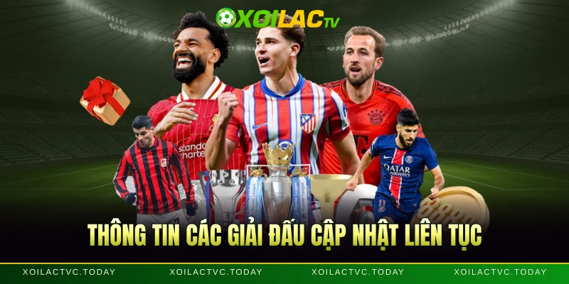 Thông tin các giải đấu cập nhật liên tục