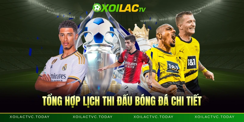 Tổng hợp lịch thi đấu bóng đá chi tiết
